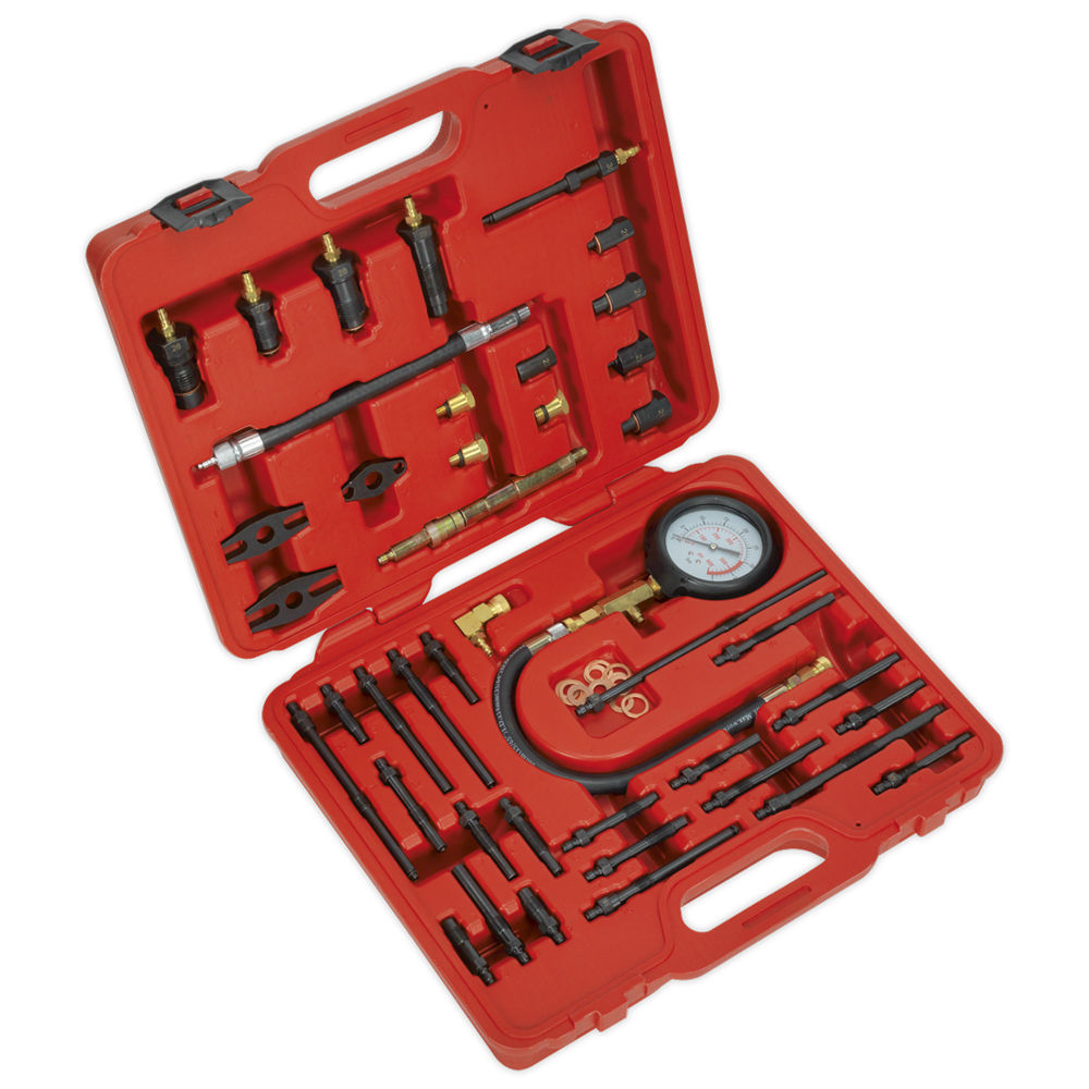 Sealey VSE3155 Petrol & Diesel - Master Compression Test Kit - Machine ...