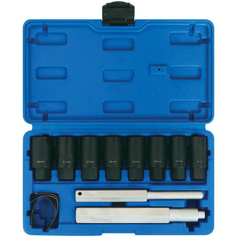 Image of Blue Spot Tools BlueSpot 10 piece Locking Wheel Nut Remover Set (18-25mm)