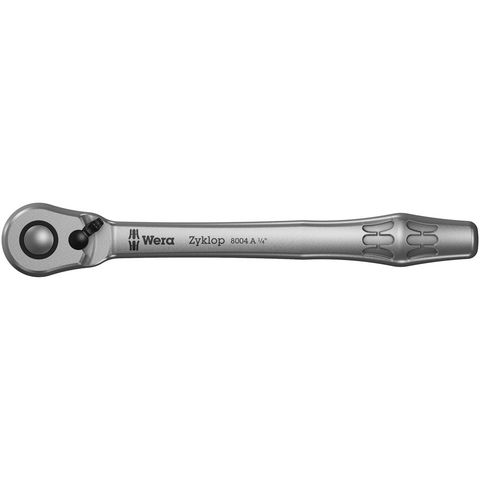 Image of Machine Mart Xtra Wera 8004 A Zyklop 1/4” Drive Metal Ratchet With Switch Lever