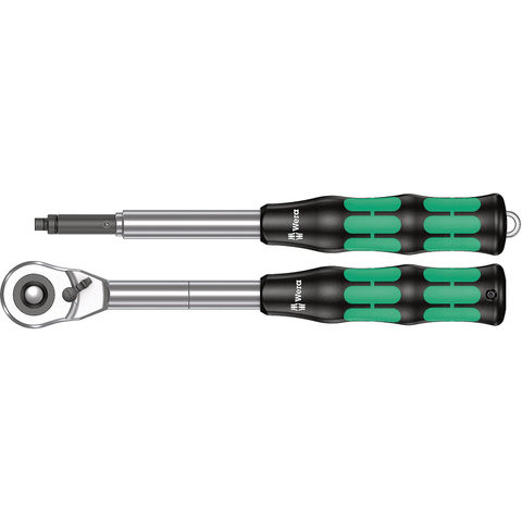 Image of Wera Wera 8006 C + 8797 Zyklop Hybrid Ratchet and Handle Extension Set 2 piece