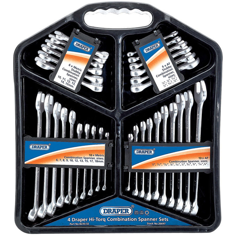 Draper Four HiTorq® 8235/32 32 piece Metric & Imperial Combination