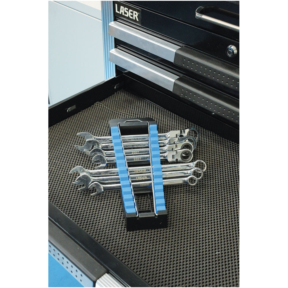 Laser 6208 12 Spanner Organizer Rack - Machine Mart - Machine Mart