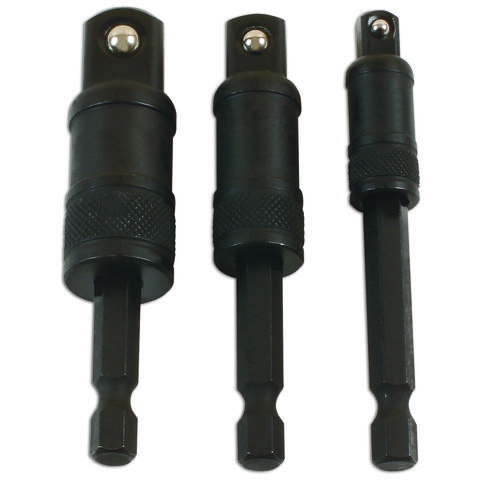 Laser 7778 3 piece 75mm Quick Locking Impact Socket Adaptor Set