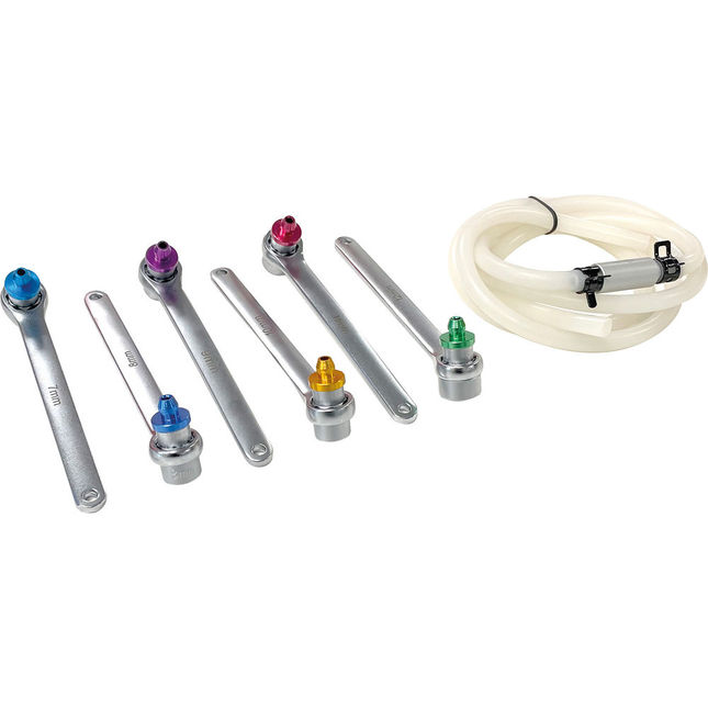 Blue Spot 07995 7-12mm Brake Bleeder Set - 7 Pc