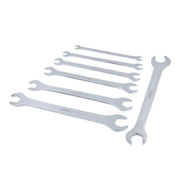 Laser 8521 7-piece Ultra Thin Ratcheting Action Spanner Set