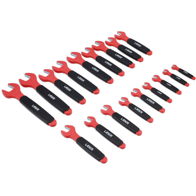 Laser 8558 18 Piece Insulated Open Ended Spanner Set