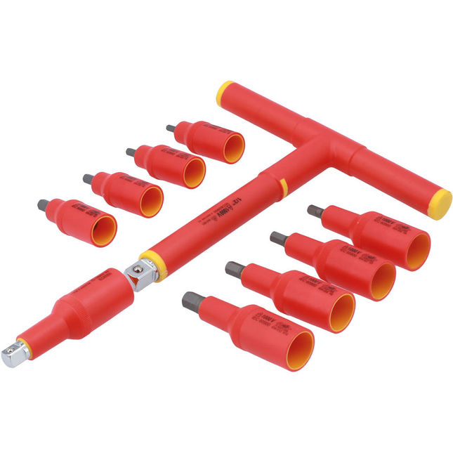Laser 8561 10 Piece Insulated Socket Hex Bit Set