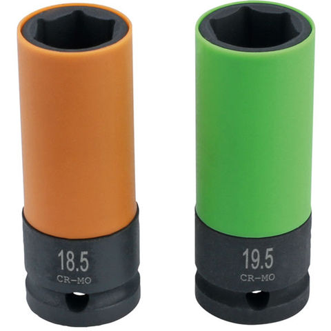 Laser Laser 8618 Wheel Nut Socket Set 18.5 & 19.5mm