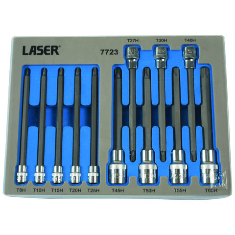 Image of Laser Laser 7723 12 piece Tamperproof Torx® Set 135mm Long