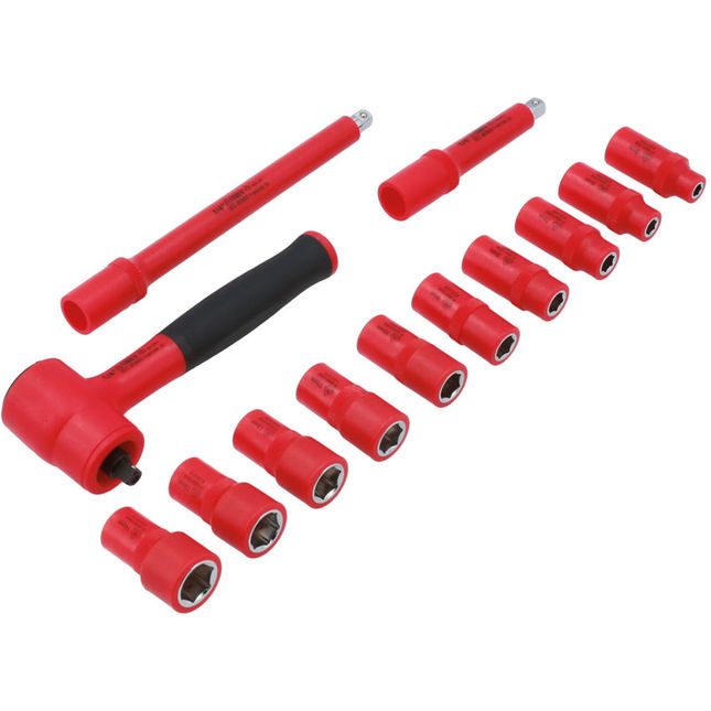 Laser 8799 Insulated Socket Set 1/4"d 13pc