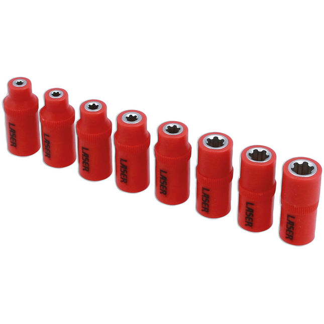 View Laser 8878 1/4" Drive 8 Piece Insulated Torx Plus® Socket Set