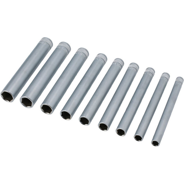 Image of Laser 8904 1/4" Drive 9 Piece Extra Long Socket Set