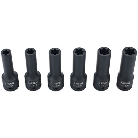 1/2 in. Drive Metric Impact Deep Socket Set, 10 Piece