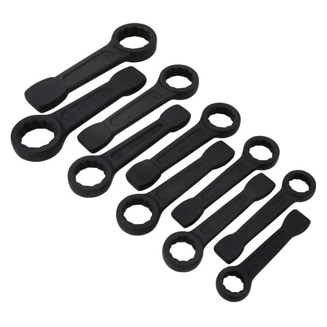 Image of BlueSpot 04130 10pc Metric Slogging Ring Spanner Set (24-50mm)
