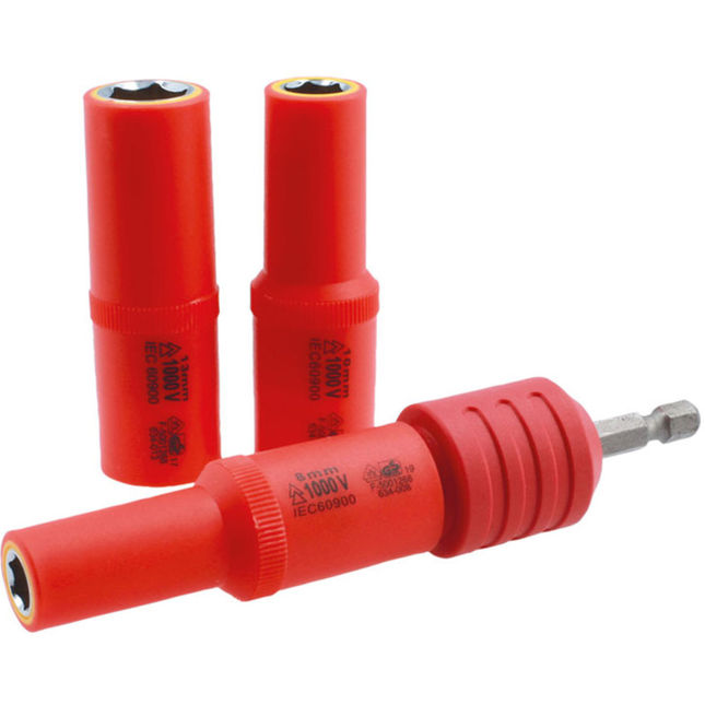 Laser 9151 Non-conductive Insulated Quick Chuck Adaptor With Magnetic Sockets 4pc