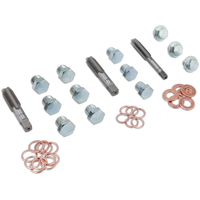 Image of Laser 8701 39 Piece Oil Drain Plug Repair Kit