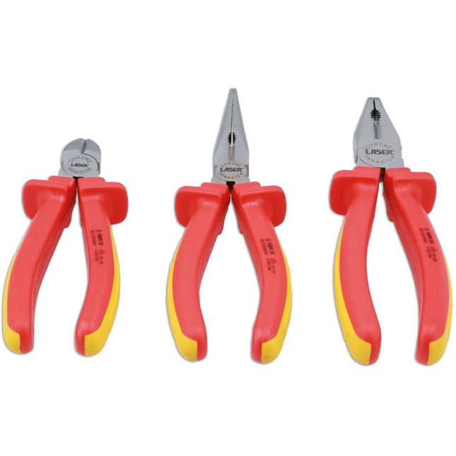 Laser 8916 Insulated Plier Set 3pc