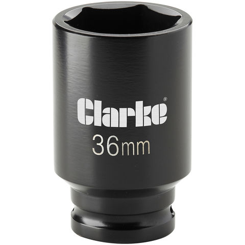 Clarke CIS36 36mm Deep Impact Socket - 1/2" Square Drive