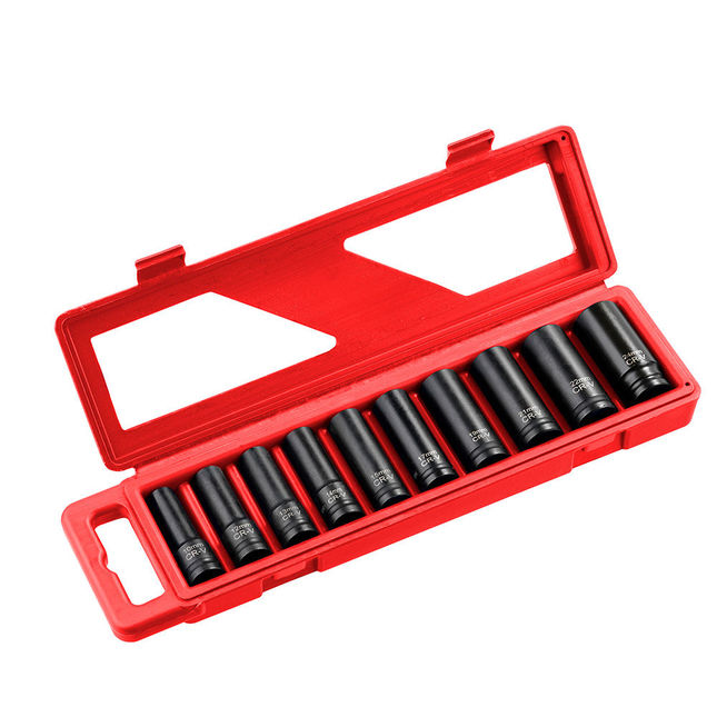Clarke Cis12/10d 10 Piece 1/2" Drive 10 - 24mm Deep Impact Socket Set