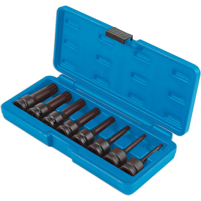 Laser 6749 8 Piece 1/2'' Drive Spline Bit Set - Machine Mart
