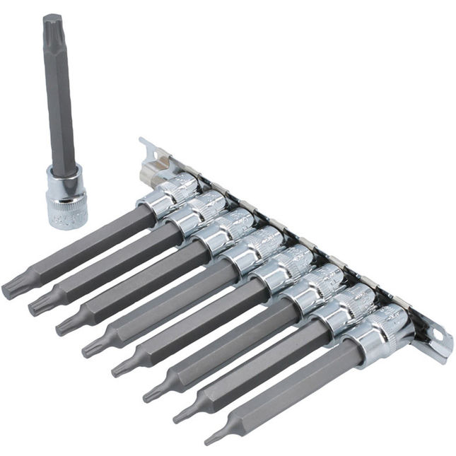 Laser 8482 Long Series 3/8"d Torxplus® Socket Bit Set 9pc