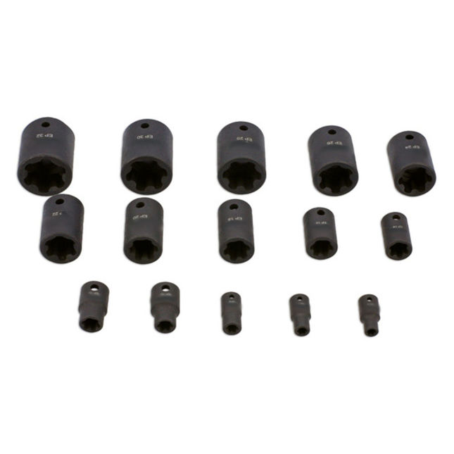 Laser 8692 Ep Star Impact Socket Set 15pc