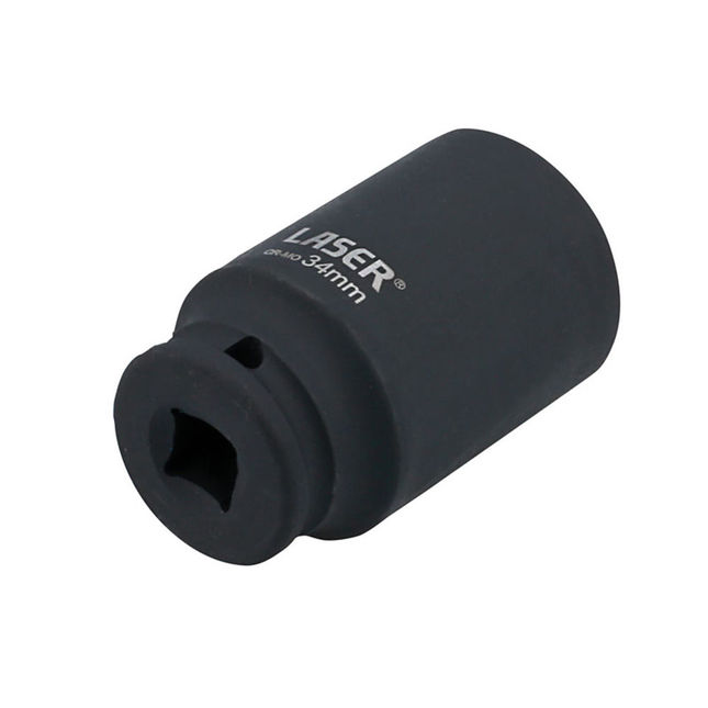 Laser 8738 1/2"d Hub Nut Socket 34mm