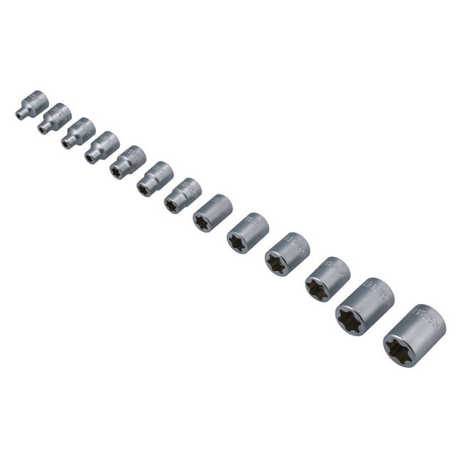 Laser 8797 Flat Cut Star Socket Set 13pc