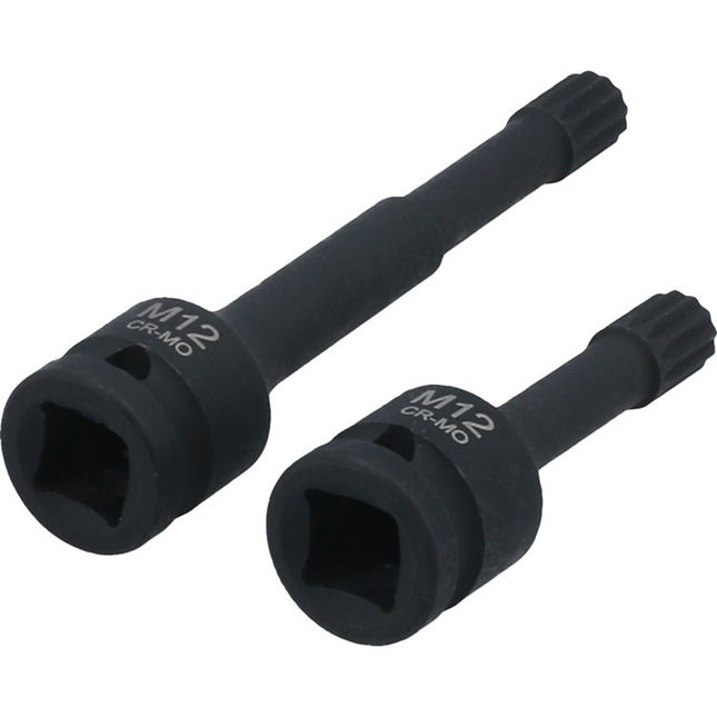 Laser 8865 1/2"d Triple Square Impact Bit Socket Set M12