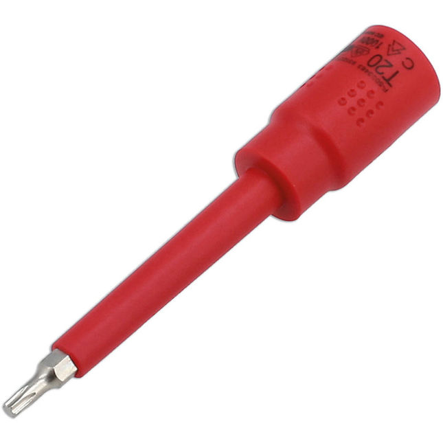 Laser 8918 Insulated 3/8"d Extra Long Star Bit Socket T20