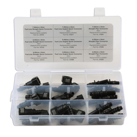 Image of Connect Consumables Connect 24 piece Assorted Straight & Angled Fuel Line Quick Connectors