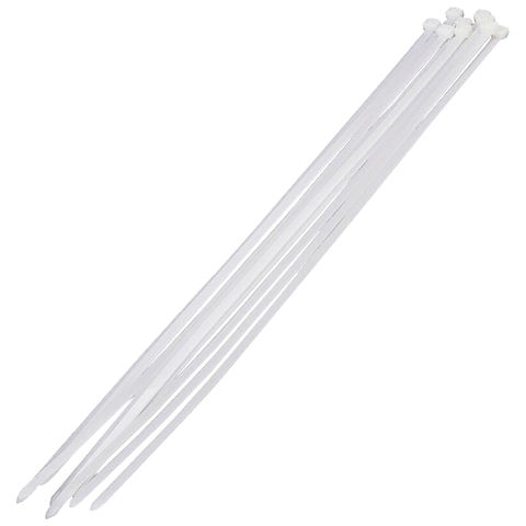 Image of Machine Mart 100 Pack White Cable Tie Set 150mm