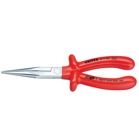 Knipex 200mm Fully Insulated Long Nose Pliers