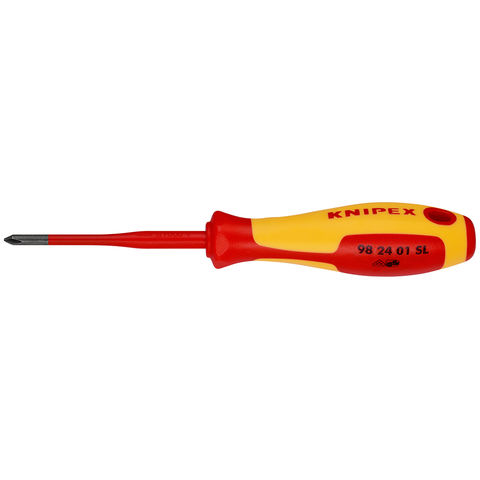Knipex 98 24 01 SL VDE Insulated Phillips Screwdriver PH1 x 80mm - Slim