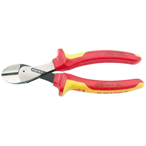 Knipex 160mm Fully Insulated 'X Cut' High Leverage Diagonal Side Cutters