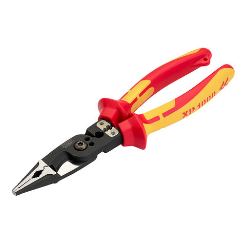 Draper XP1000® 215mm VDE Tethered 8-in-1 Electricians Pliers 