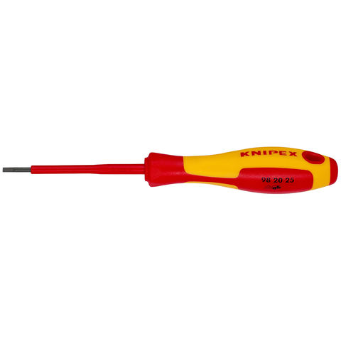 Knipex 98 20 25 VDE Insulated Slotted Screwdriver 2.5 x 75mm