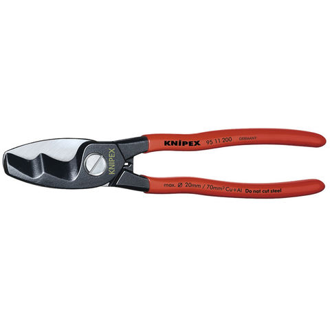 Photo of Knipex Knipex 95 11 200 200mm Copper Or Aluminium Cable Shear