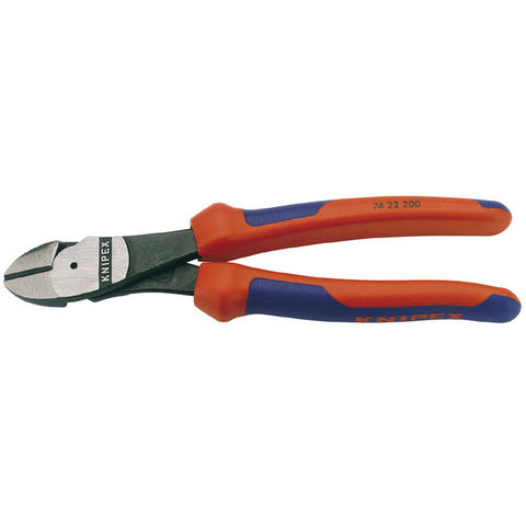 Knipex 200mm High Leverage Diagonal Side Cutter - 12° Head