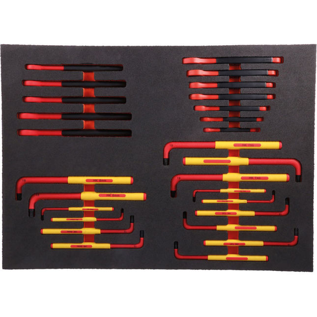 Laser 8487 Insulated Wrenches In Foam Inlay