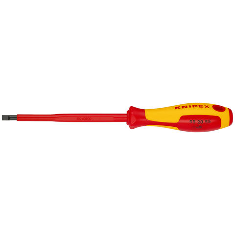 Knipex 98 20 55 VDE Insulated Slotted Screwdriver 5.5 x 125mm