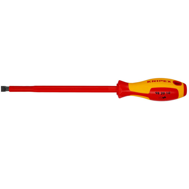Knipex 98 20 10 Vde Insulated Slotted Screwdriver 10.0 X 200mm