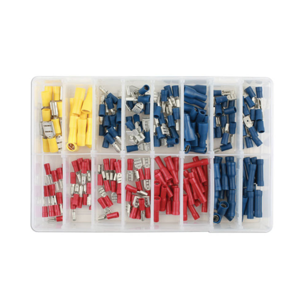 Connect 31853 Assorted Push-on Terminals Box 200 Pieces - Machine Mart 