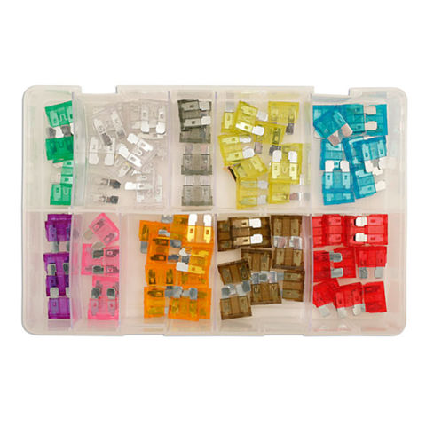 Connect 31856 Assorted Standard Blade Fuses 80 pieces