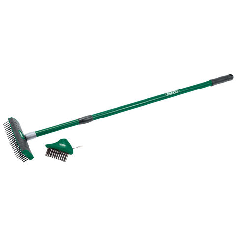Draper Paving Brush Set with Twin Heads and Telescopic Handle