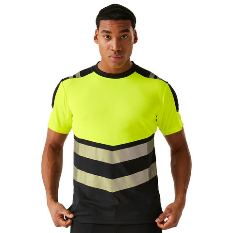 Regatta Regatta Hi Vis X Pro T Shirt Black Yellow