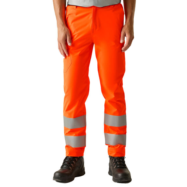 Image of Regatta Hi-Vis Pro Contract Stretch Action Trouser - Orange