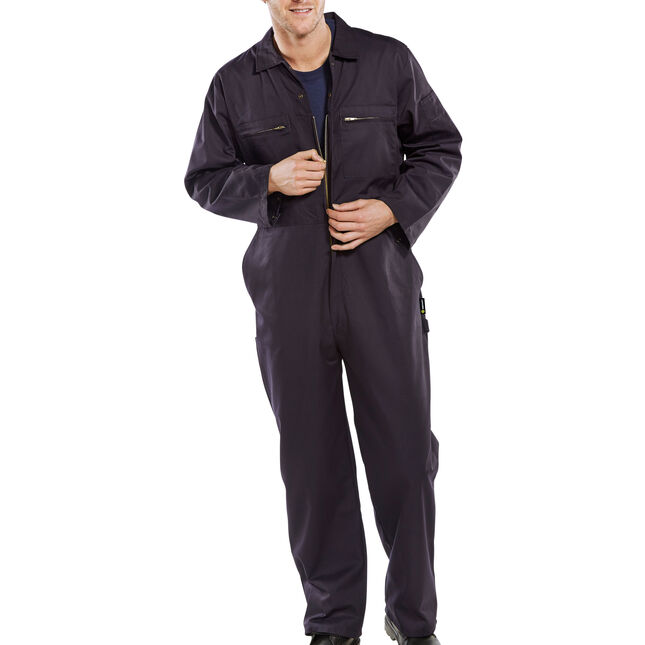 Image of Beeswift Heavyweight Boilersuit (Navy Blue)