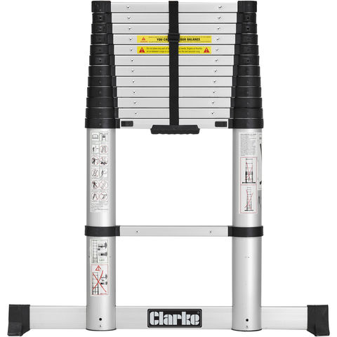 Clarke TL-2B 3.2m Aluminium Telescopic Ladder - Machine Mart - Machine Mart