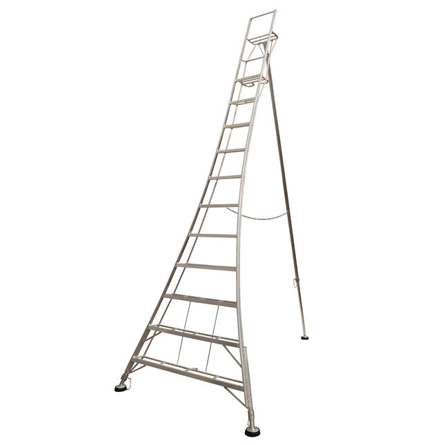 Image of Werner 92511 Adjustable Tripod Platform Ladder - 11 Tread
